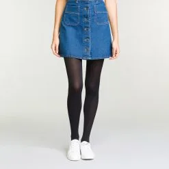 Collant Noir Pour Femme Bio Polyamide Recyclé Green By Dim 60 Deniers