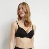 D Soutien-Gorge Noir Push-Up En Microfibre Sans Armatures InvisiFree