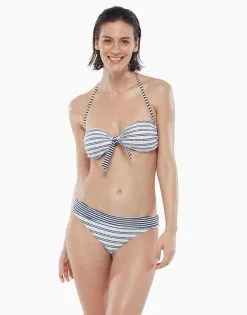 Bas De Maillot De Bain à Rayures Pour Femme Réversible -Soutien Gorge Soldes Magasin D07OPPA 9XO 03