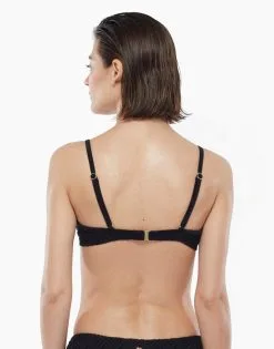 Haut De Maillot De Bain Noir à Imprimé Géométrique Avec Armatures -Soutien Gorge Soldes Magasin D07ORPA 9XL 02