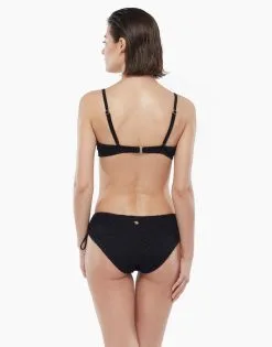 Haut De Maillot De Bain Noir à Imprimé Géométrique Avec Armatures -Soutien Gorge Soldes Magasin D07ORPA 9XL 04