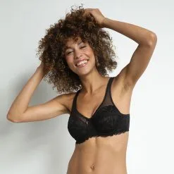 Soutien-Gorge Emboîtant Noir En Dentelle Generous Essentiel