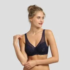 Soutien-gorge Avec Armatures Dentelle Bleu Infini Essentiel Generous -Soutien Gorge Soldes Magasin D08H4C1 8OT 01 1