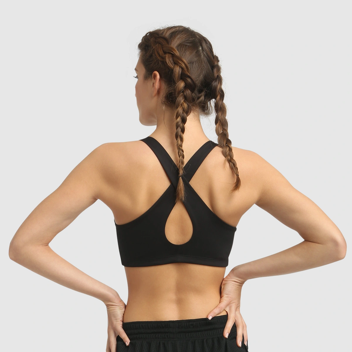 Brassière Ampliforme Microfibre à Impact Modéré + Noir Dim Sport 3 Brassière Ampliforme Microfibre à Impact Modéré + Noir Dim Sport – Image 3