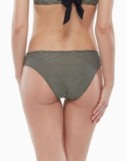 Bas De Maillot De Bain à Rayures Dorées Et Noires -Soutien Gorge Soldes Magasin D09F1PA 9XY 02