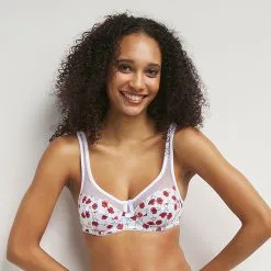 D Soutien-gorge Emboitant Tulle Et Motif Coquelicot Generous Coton Bio