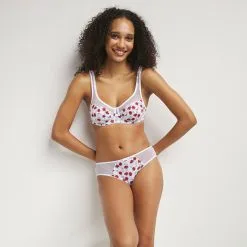 D Soutien-gorge Emboitant Tulle Et Motif Coquelicot Generous Coton Bio -Soutien Gorge Soldes Magasin D0ASFC1 AL1 03