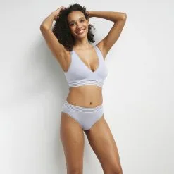 Soutien-gorge Triangle Sans Armatures En Microfibre Bleu Oh My Dim’s -Soutien Gorge Soldes Magasin D0ASHC1 A8J 03