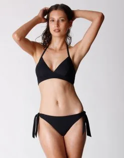 Bas De Maillot De Bain Noir Femme En Microfibre Recyclée 9 Bas De Maillot De Bain Noir Femme En Microfibre Recyclée -Soutien Gorge Soldes Magasin D0AXFPA 9XL 03
