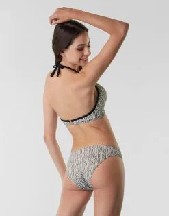 Maillot Soutien-gorge Sans Armature En Jacquard, Blanc, Noir Et Or -Soutien Gorge Soldes Magasin D0AXZPA AO0 04