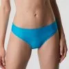 Maillot De Bain Slip Midi En Microfibre, Bleu Océan