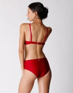 Haut De Maillot De Bain Rouge à Armatures Femme -Soutien Gorge Soldes Magasin D0AZ4PA A22 04
