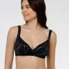 Maillot De Bain Soutien-gorge Sans Armatures En Microfibre Noir
