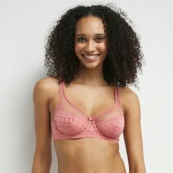 Soutien-gorge Emboitant Dentelle à Pois Rose Generous Edition Limitée