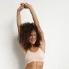 Brassière Sans Coutures à Impact Léger Rose Amande Chiné Dim Sport