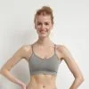 Brassière Sans Coutures à Impact Léger Gris Galet Dim Sport