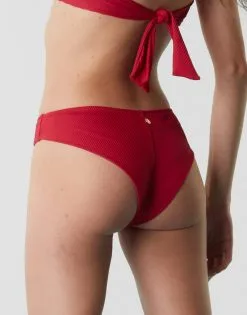 Maillot De Bain Brésilien En Microfibre Rouge -Soutien Gorge Soldes Magasin D0BWXPA A22 02