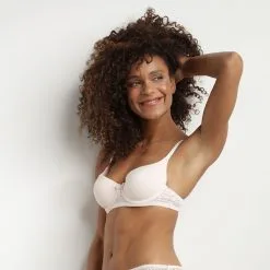 Soutien-gorge Corbeille En Dentelle Florale Recyclée Rose Sublim