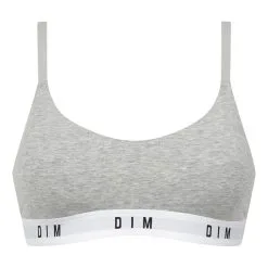 Brassière Femme Coton Modal Sans Armatures Gris Chiné DIM Originals -Soutien Gorge Soldes Magasin D0CIHC1 2NZ20 05