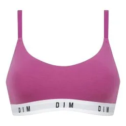 Brassière Femme En Coton Modal Sans Armatures Rose Vif DIM Originals -Soutien Gorge Soldes Magasin D0CIHC1 AJ6 05