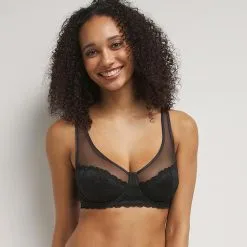 Soutien-gorge Emboitant Dentelle Coeurs Noir Generous Édition Limitée -Soutien Gorge Soldes Magasin D0CMYC1 0HZ 01 1