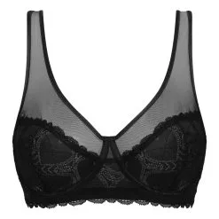 Soutien-gorge Emboitant Dentelle Coeurs Noir Generous Édition Limitée -Soutien Gorge Soldes Magasin D0CMYC1 0HZ 05