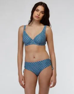 Haut De Maillot De Bain Avec Armatures En Microfibre, Imprimé Géométrique -Soutien Gorge Soldes Magasin D0COIPA ASK 03