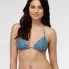 Haut De Bikini Triangle En Microfibre, Imprimé Géométrique