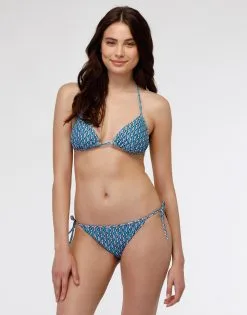 Haut De Bikini Triangle En Microfibre, Imprimé Géométrique -Soutien Gorge Soldes Magasin D0COKPA ASK 03