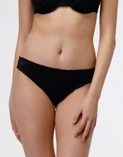 Bas De Bikini Midi En Dentelle Sangallo Noir