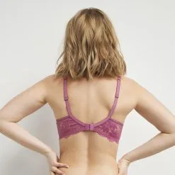 Soutien-gorge Emboitant à Armatures Dentelle Florale Violet Daily Glam -Soutien Gorge Soldes Magasin D0CU8C1 09C 02