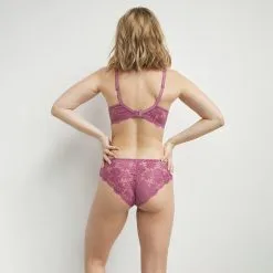 Soutien-gorge Emboitant à Armatures Dentelle Florale Violet Daily Glam -Soutien Gorge Soldes Magasin D0CU8C1 09C 04