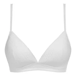 Soutien-gorge Triangle Mousse Amovible En Dentelle Blanc Chic Summer -Soutien Gorge Soldes Magasin D0CZKC1 0HY 05