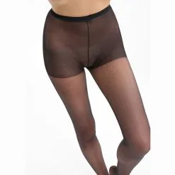 Collant Noir Sublim Voile Brillant 15D -Soutien Gorge Soldes Magasin D1185E1 0HZ 02