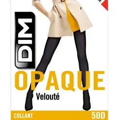 Collant Gris Charbon Opaque Veloulé Style 50D