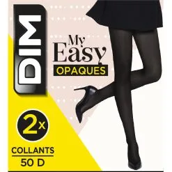 Lot De 2 Collants Opaques Noirs DIM My Easy -Soutien Gorge Soldes Magasin D1442M2 0HZ 06