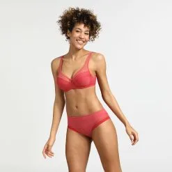 Soutien-gorge Emboitant Avec Armatures Rose Gourmand Generous Dim -Soutien Gorge Soldes Magasin D39831B 9TC 03