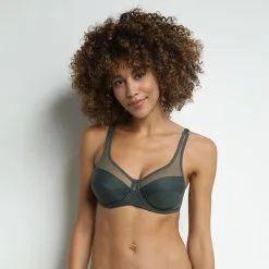 Soutien-gorge Emboitant Avec Armatures Vert-gris Generous Dim
