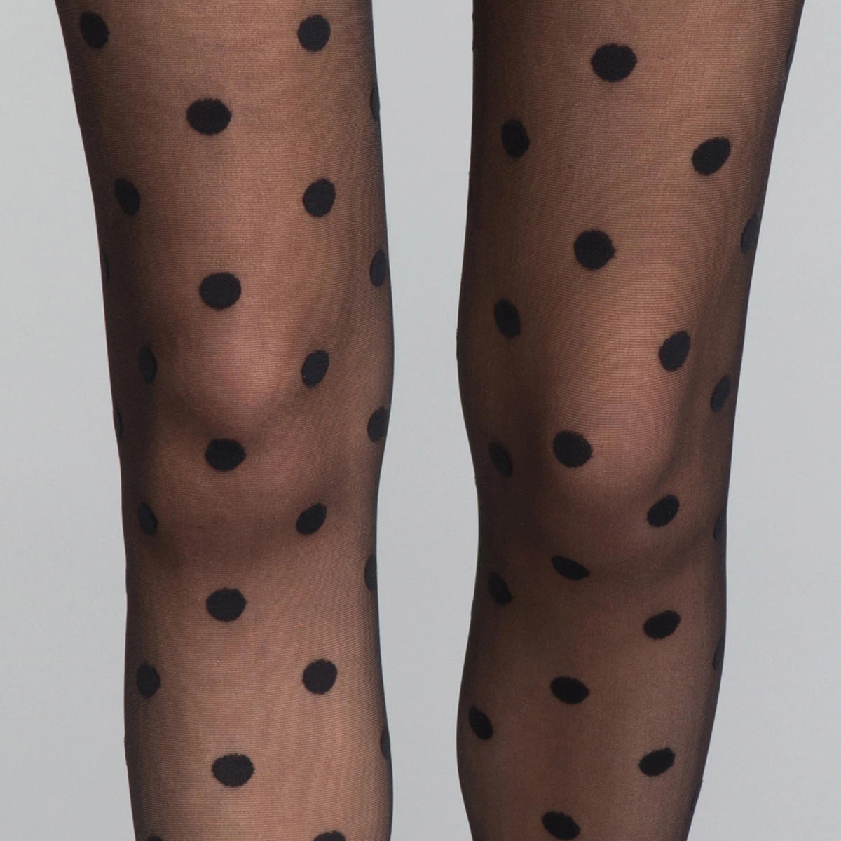 Collant Femme En Voilage Noir 19D à Gros Pois Dim Style 3 Collant Femme En Voilage Noir 19D à Gros Pois Dim Style – Image 3