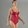 Body Femme | Apollon Body Ampliforme Dentelle Bordeaux | RougeGorge