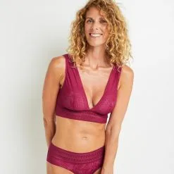 Concept Confort Femme | Aloa Soutien-Gorge Sans Armature Foulard Rouge | RougeGorge