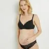 Lingerie Grossesse Femme | Dentelle Soutien-Gorge Allaitement Noir | RougeGorge
