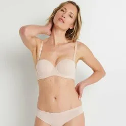 Lingerie Invisible Femme | Invisible Soutien-Gorge Ampli Bandeau Naturel | RougeGorge