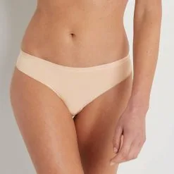 Lingerie Invisible Femme | Invisible Tanga Microfibre Recyclee Naturel | RougeGorge
