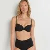 Lingerie Plus Responsable Femme | Invisible Soutien-Gorge Ampli Emboitant Noir | RougeGorge