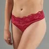 Lingerie Sexy Femme | Apollon Shorty String Dentelle Bordeaux | RougeGorge