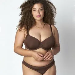 Poitrine Généreuse (Bonnets E, F & G) Femme | Olivia Soutien-Gorge Bemyone Inv Ampli C Chocolat | RougeGorge