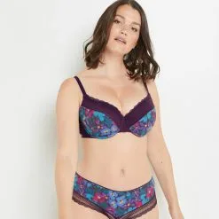 Poitrine Généreuse Jusqu Femme | Anne Soutien-Gorge Ampliforme Emboitant Violet | RougeGorge