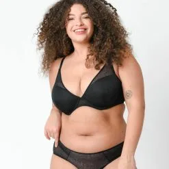 Poitrine Généreuse Jusqu Femme | Lola Soutien-Gorge Bemylove Foul Tulle Noir | RougeGorge