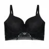 Poitrine Généreuse Jusqu Femme | Lynn Bralette Dentelle Noir Noir | RougeGorge